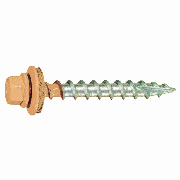 Midwest Fastener Self-Drilling Screw, #10 x 1-1/2 in, Painted Steel Flange Hex Head External Hex Drive, 98 PK 56029 - main